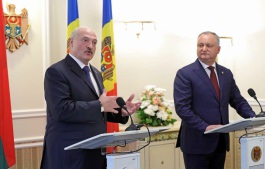 President of the Republic of Moldova Igor Dodon met with President of the Republic of Belarus Alexander Lukashenko, who is in Moldova on an official visit at the invitation of the head of our state