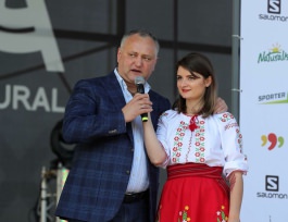 Președintele Igor Dodon a participat la deschiderea Festivalului de sport și muzică “Hai Haiduci!”