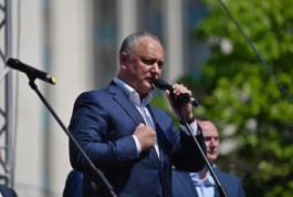 Președintele Igor Dodon a participat la Marșul solidarității oamenilor muncii