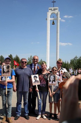 Igor Dodon a efectuat o vizită la Complexul Memorial „Capul de Pod Şerpeni”