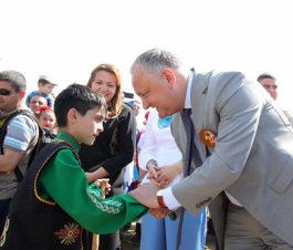 Igor Dodon a participat la evenimentele festive organizate cu prilejul sărbătorii ”Hederlez”