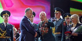 Igor Dodon a participat la concertul festiv organizat cu prilejul aniversării a 73-a a Marii Victorii