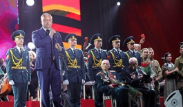 Igor Dodon a participat la concertul festiv organizat cu prilejul aniversării a 73-a a Marii Victorii