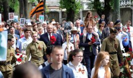 Președintele Republicii Moldova, Igor Dodon, a participat la acţiunile organizate cu prilejul Zilei Victoriei 