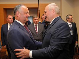 Igor Dodon a avut o întrevedere de lucru cu Alexandr Lukașenko 