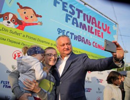 Șeful statului a participat astăzi la Festivalul Familiei