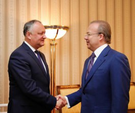 Igor Dodon held a meeting with the co-chairman of "Business Russia" Andrei Nazarov