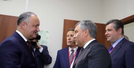 Președintele Republicii Moldova a avut o întrevedere cu preşedintele Dumei de Stat a Adunării Federale a Federaţiei Ruse