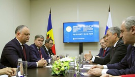 Președintele Republicii Moldova a avut o întrevedere cu preşedintele Dumei de Stat a Adunării Federale a Federaţiei Ruse