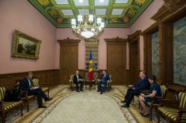 Șeful statului a avut o întrevedere de rămas bun cu domnul Atis LOTS, Ambasador Extraordinar şi Plenipotenţiar al Republicii Letonia în Republica Moldova