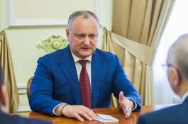 Igor Dodon a avut o întrevedere cu Ambasadorul Extraordinar şi Plenipotenţiar al Federaţiei Ruse în Republica Moldova, Farit Muhametșin.