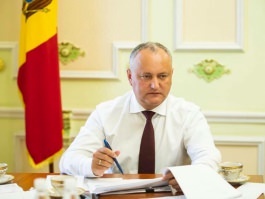 Igor Dodon a prezidat o şedinţă a grupului de lucru pentru pregătirea şi desfăşurarea Congresului Mondial al Familiei