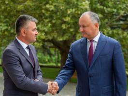 Președintele Igor Dodon a avut o întrevedere cu liderul transnistrean, Vadim Krasnoselski