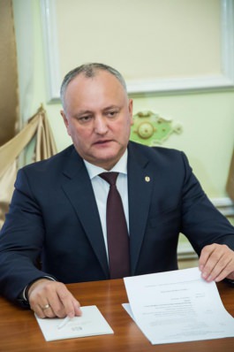 Igor Dodon a avut o întrevedere cu Oleg Vasneţov