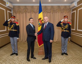 Președintele Republicii Moldova a primit scrisorile de acreditare din partea a trei ambasadori agreați