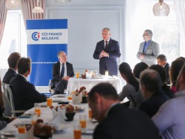 Igor Dodon a avut o întrevedere cu membrii Camerei de Comerț și Industrie France-Moldavie