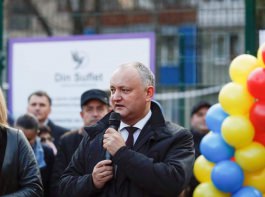 Igor Dodon participated in the inauguration of a sports complex in the city of Soroca