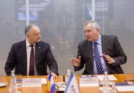 Igor Dodon a avut o întrevedere de lucru cu Dmitrii Rogozin