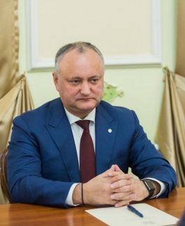 Igor Dodon met with the US Ambassador to Moldova