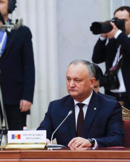 President of Moldova spoke at wider meeting of Eurasian Economic Supreme Council