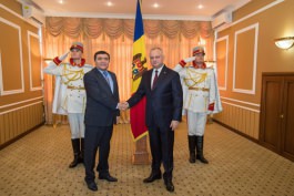 President of Moldova received credentials from five Ambassadors