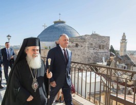 Șeful statului a avut o întrevedere cu ÎPS Theophilos III Patriarhul Ierusalimului şi al Întregii Palestine