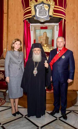 Șeful statului a avut o întrevedere cu ÎPS Theophilos III Patriarhul Ierusalimului şi al Întregii Palestine