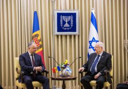 Președintele Republicii Moldova a avut o întrevedere cu Președintele Statului Israel