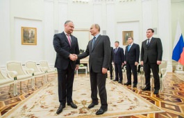 Igor Dodon a avut o întrevedere cu Vladimir Putin 