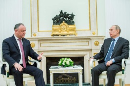 Igor Dodon a avut o întrevedere cu Vladimir Putin 