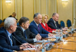 The Head of State of Moldova met with Valentina Matvienko