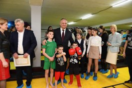 Igor Dodon a vizitat Gimnaziul „Mihail Tanasoglo” din satul Chirsova, mun. Comrat