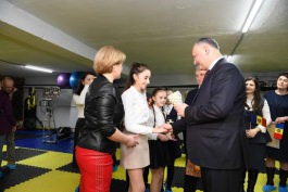 Igor Dodon a vizitat Gimnaziul „Mihail Tanasoglo” din satul Chirsova, mun. Comrat