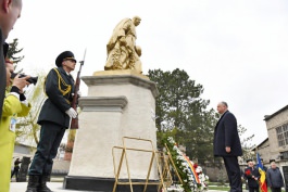 Igor Dodon a participat la evenimentele desfășurate cu prilejul aniversării a 75-a de la eliberarea orașului Bălți