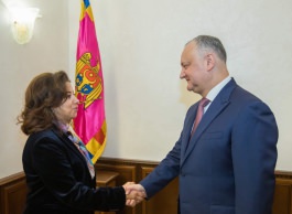 Igor Dodon a avut o întrevedere cu noul Reprezentant PNUD în Republica Moldova