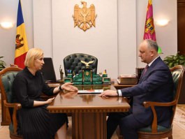 Igor Dodon a avut o întrevedere cu Irina Vlah