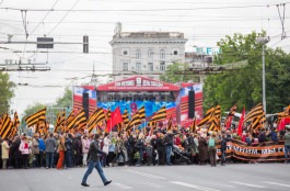 Igor Dodon a participat la marșul „Regimentul Nemuritor”