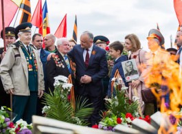 Igor Dodon a participat la marșul „Regimentul Nemuritor”