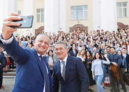 Igor Dodon a avut o întrevedere cu studenții de la Universitatea de Stat din Bașkortostan