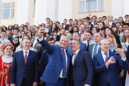 Igor Dodon a avut o întrevedere cu studenții de la Universitatea de Stat din Bașkortostan