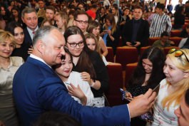 Igor Dodon a avut o întrevedere cu studenții de la Universitatea de Stat din Bașkortostan