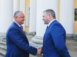 Igor Dodon s-a întîlnit cu secretarul general al Adunării Interparlamentare a CSI, Dmitrii Kobițki