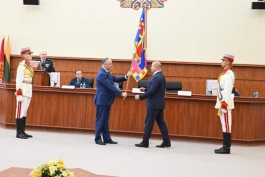 Președintele Republicii Moldova l-a prezentat pe noul ministru al Apărării efectivului instituției