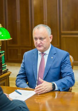 Igor Dodon a avut o întrevedere de lucru cu Oleg Vasnețov