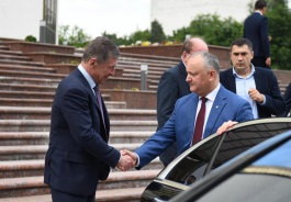 Igor Dodon a avut o întrevedere cu o delegație a Guvernului Rusiei