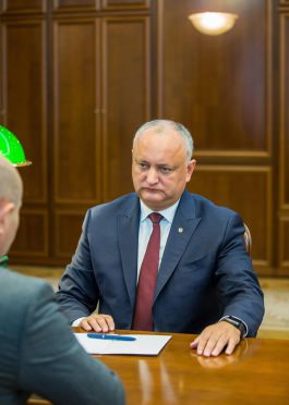 Președintele Igor Dodon a avut o întrevedere cu Ministrul Pavel Voicu