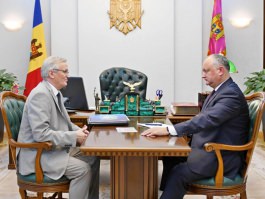 Președintele Republicii Moldova a avut o întrevedere cu președintele Academiei de Științe a Moldovei