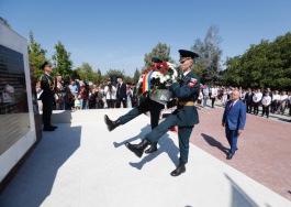 Șeful statului a participat la ceremonia de deschidere a Complexului Memorial al Eroilor din satul Răscăieți