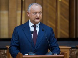 Igor Dodon a ţinut un discurs în cadrul recepţiei oficiale oferite cu prilejul Zilei Independenţei Republicii Moldova