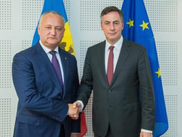 Președintele Republicii Moldova a avut o întrevedere cu Președintele Comisiei pentru Afaceri Externe din Parlamentul European